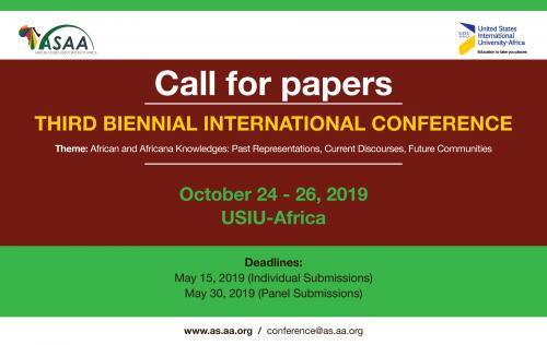 Call for Paper and Panels: 3rd Biennial Conference African and Africana Knowledges: Past Representations, Current Discourses, Future Communities