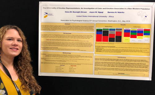 Dr. Dana Brown and two Psy. D students present research findings at the Association of Psychological Science convention