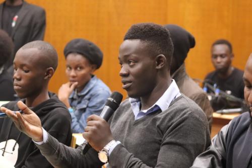 Film Students Attend a Master Class with a Professional Film Director.