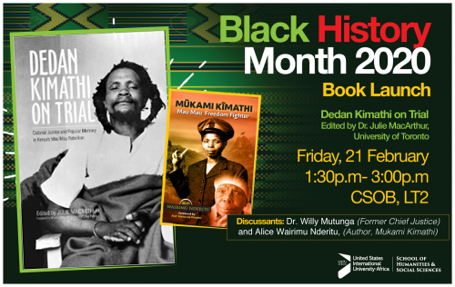 Dedan Kimathi on Trial (edited by Dr. Julie MacArthur, University of Toronto)