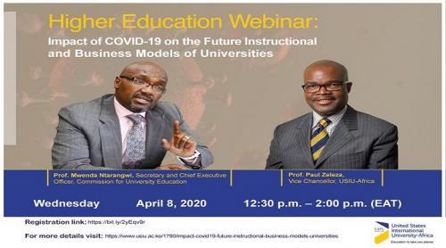 Impact of COVID19 on the Future Instructional and Business Models of Universities