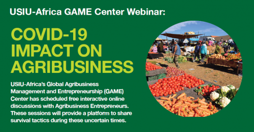 The Global Agribusiness Management and Entrepreneurship (GAME) Center to host online discussions with Agribusiness SMEs