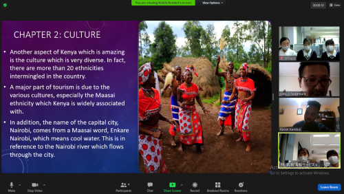 USIU-Africa students studying Japanese language hold virtual cultural exchange