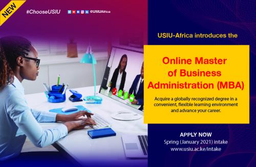 USIU-Africa launches the first ever fully online degree program, the Online Master of Business Administration