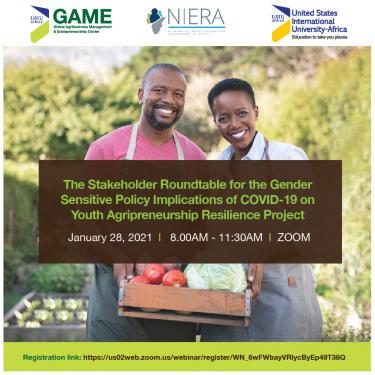 Stakeholder Roundtable for the Gender Sensitive Policy Implications of COVID-19 on Youth Agripreneurship