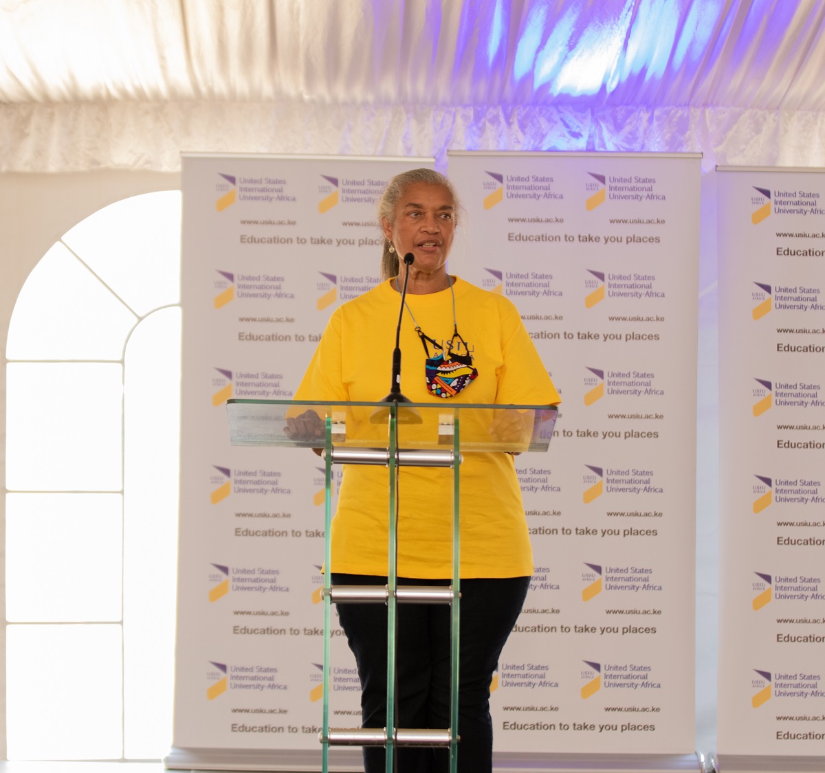 The USIU-Africa community welcomes back Prof. Freida Brown