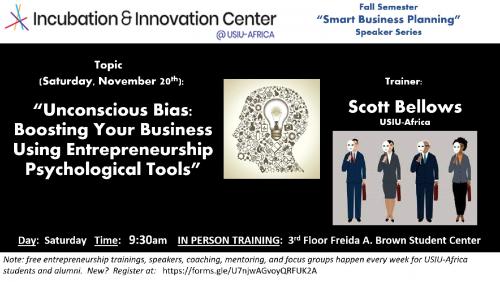 Incubation and Innovation Center to host free entrepreneurship training