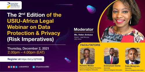 The Division of Legal Services holds the second webinar on Data Protection & Privacy (Risk Imperatives)
