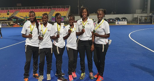 Pictorial: USIU-Africa students, alumni part of the National hockey team that emerged as third best at the 2022 hockey Africa Cup of Nations Tournament