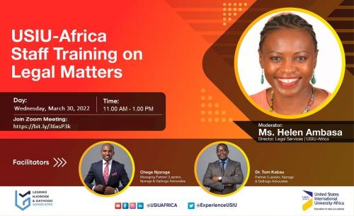 Legal Services division holds online training for staff on various legal matters