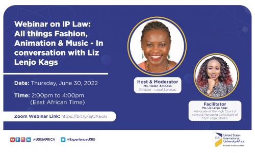 Webinar on IP Law: All things Fashion, Animation & Music