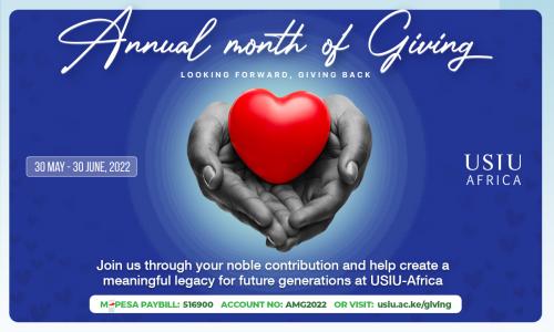 The Department of Development launches the Annual Month of Giving Campaign