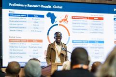 Wilberforce Murikah discusses AI Governance at the Oxford Africa Conference held at the University of Oxford