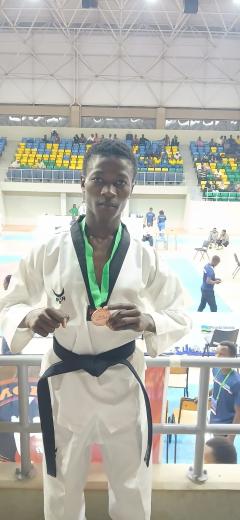 Mastercard Foundation Scholar Haji Okwato wins bronze medal at the Korean Ambassador's Cup
