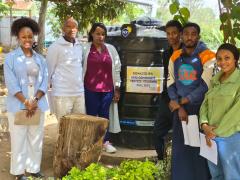 Students conduct their community service at Wings of Compassion