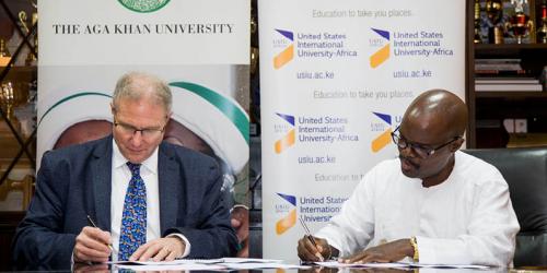 AKU and USIU-A launch partnership